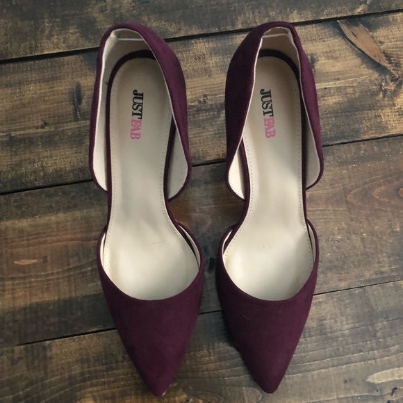 👠 Mauve Pointed Toe Heels - Picture 1 of 3